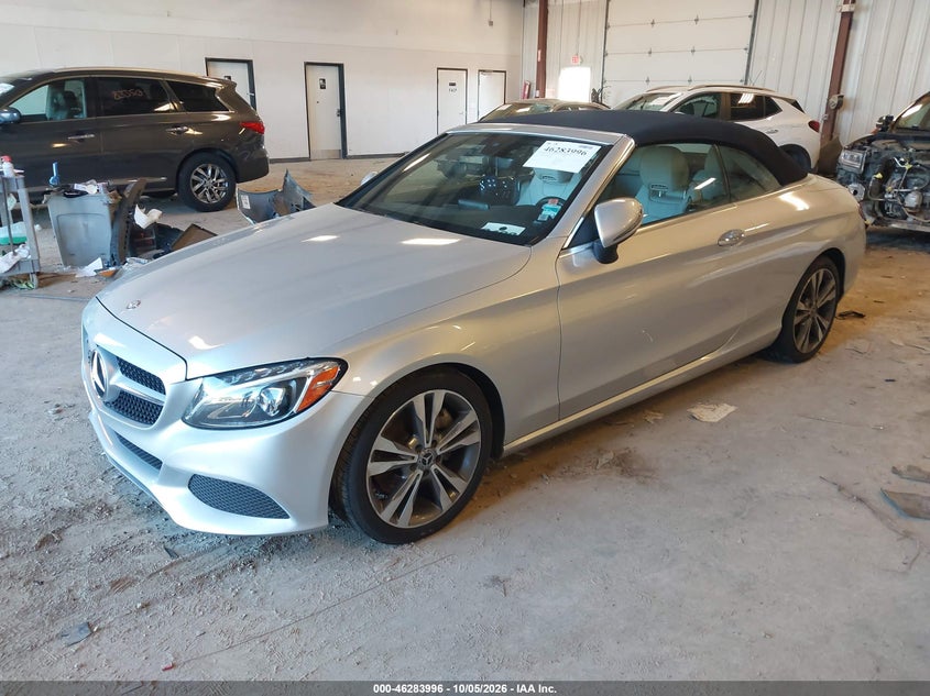Vin: wddwk4kb6hf545919, lot: 46784142, mercedes-benz c 300 4matic 20172