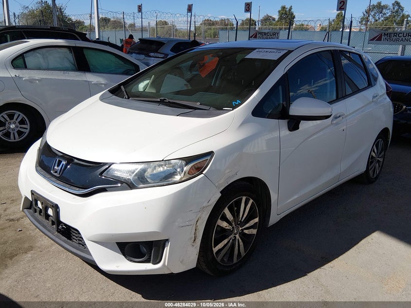 Vin: jhmgk5h7xgx002202, lot: 46784175, honda fit ex 20162