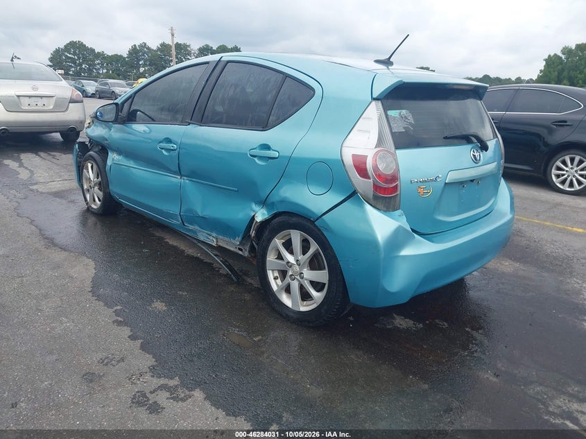 Vin: jtdkdtb37e1063734, lot: 46784177, toyota prius c four 20143