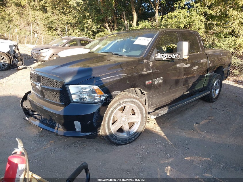 Vin: 1c6rr7kt0js197567, lot: 46784182, ram 1500 express  4x4 5'7 box 20182