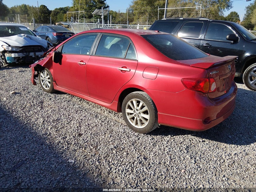 Vin: 2t1bu4ee6ac497488, lot: 46784193, toyota corolla s 20103