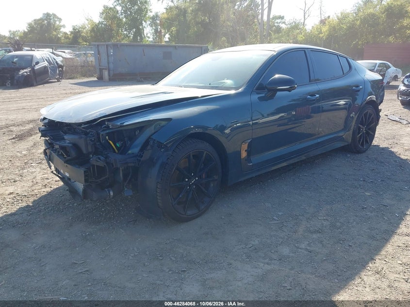 Vin: knae55lc7p6136589, lot: 46784213, kia stinger gt2 20232