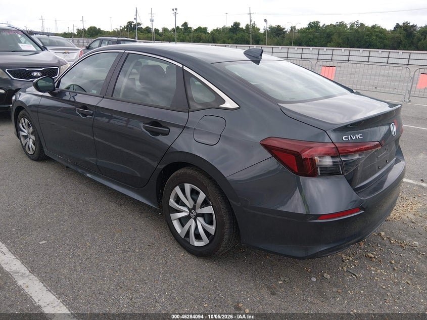 Vin: 2hgfe2f22th595175, lot: 46784240, honda civic lx 20263