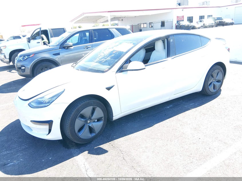 Vin: 5yj3e1ea2lf615502, lot: 46784253, tesla model 3 standard range plus rear-wheel drive/standard range rear-wheel drive 20202
