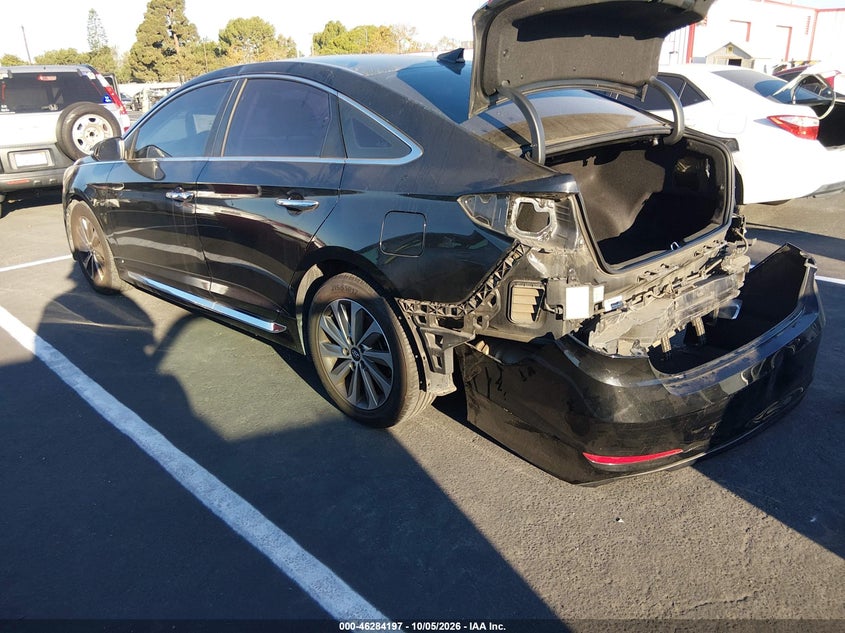 Vin: 5npe34af8fh091604, lot: 46784343, hyundai sonata sport 20153