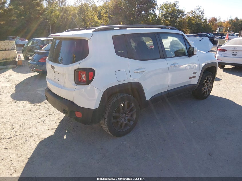 Vin: zaccjbbt5gpd66764, lot: 46784398, jeep renegade 75th anniversary 20164