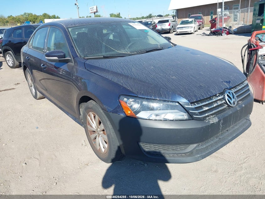 Vin: 1vwah7a30cc109492, lot: 46784431, volkswagen passat 2.5l s 20121