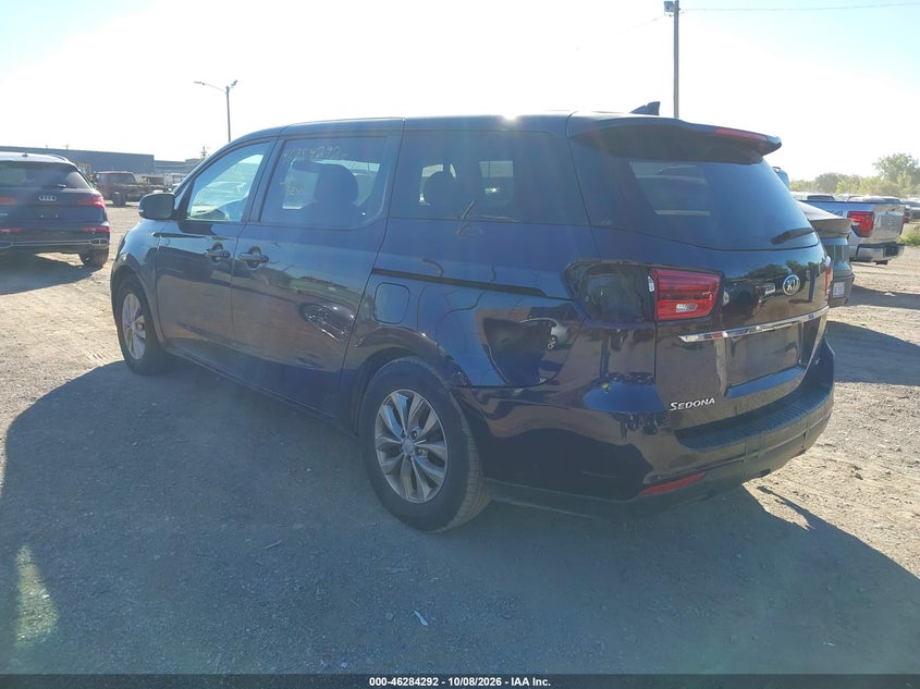 Vin: kndmb5c15l6651011, lot: 46784437, kia sedona lx 20203