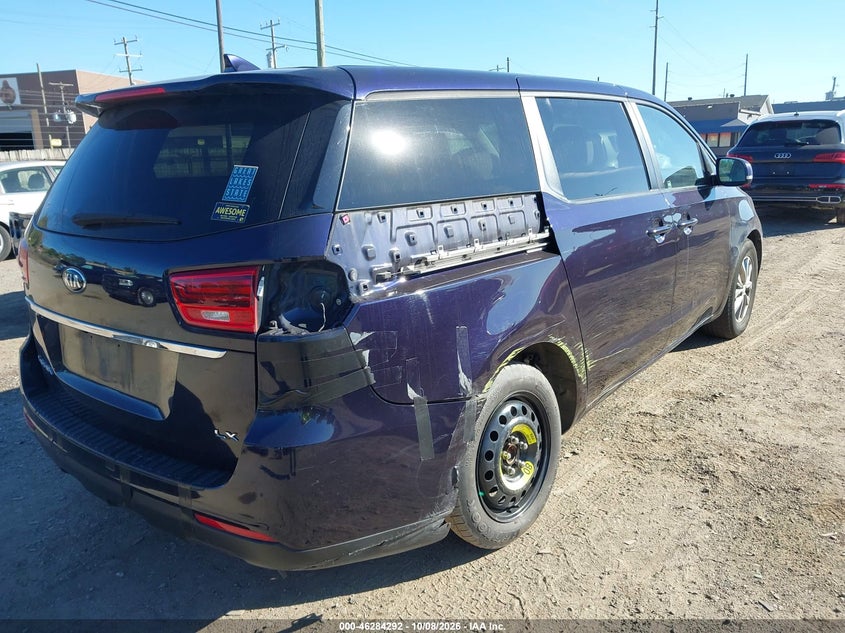 Vin: kndmb5c15l6651011, lot: 46784437, kia sedona lx 20204