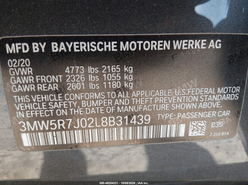 2020 BMW 330I XDRIVE · Фото 9