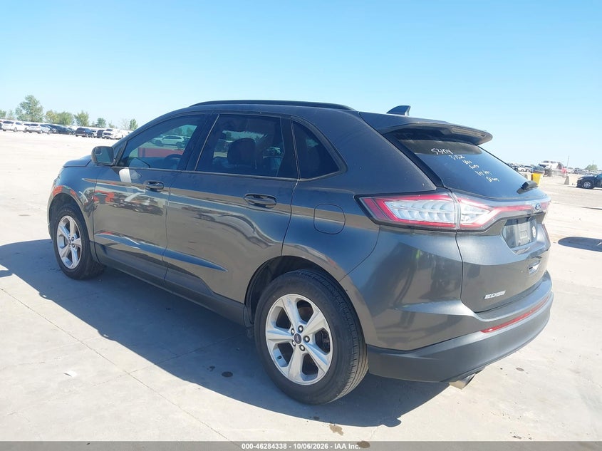 Vin: 2fmpk3g96gbb18444, lot: 46784484, ford edge se 20163