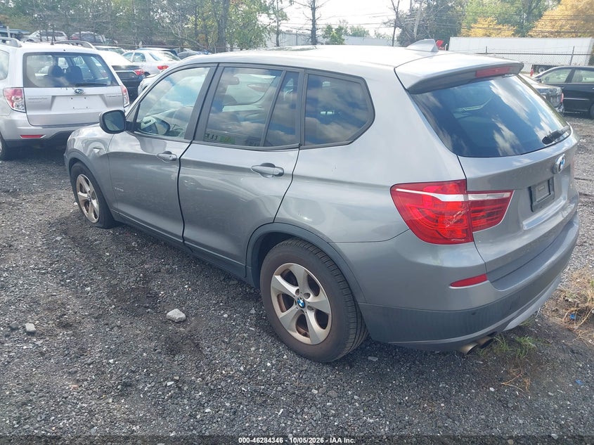 BMW X3 2011 VIN 5UXWX5C58BL701542