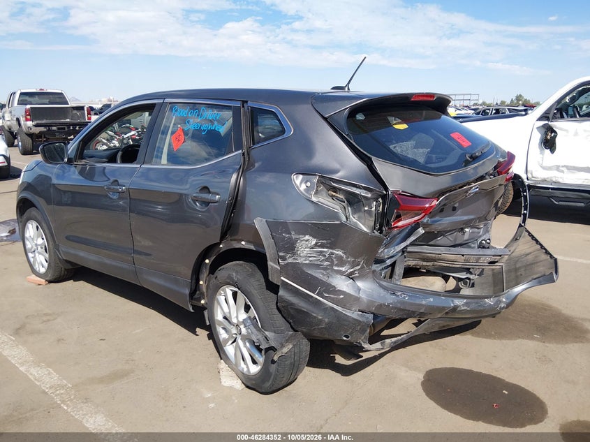 Vin: jn1bj1avxmw317795, lot: 46784498, nissan rogue sport s fwd xtronic cvt 20213