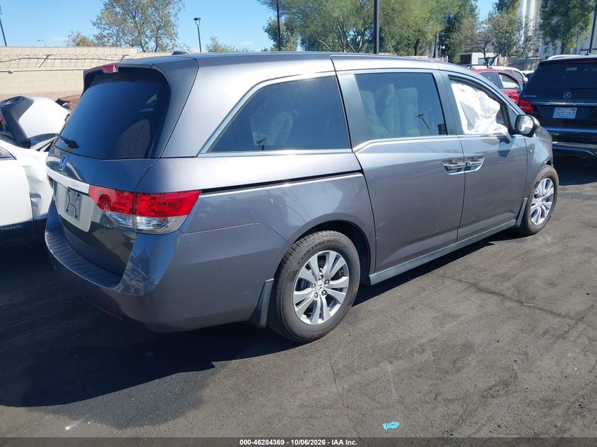 Vin: 5fnrl5h66gb028482, lot: 46784515, honda odyssey ex-l 20164
