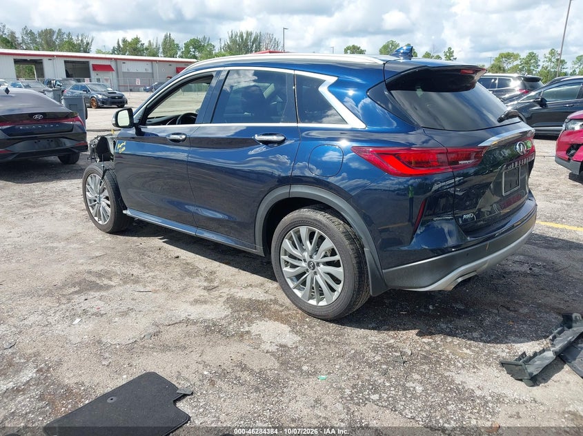 Vin: 3pcaj5bb6pf107479, lot: 46784530, infiniti qx50 luxe awd 20233