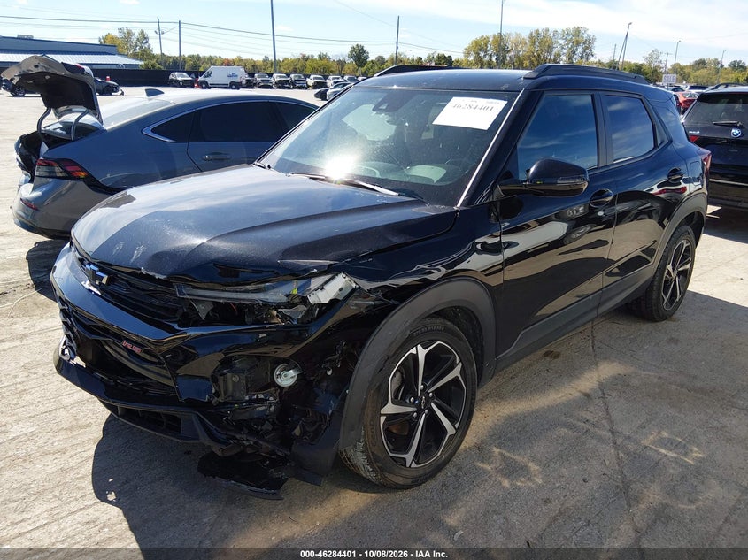 Vin: kl79musl6mb091714, lot: 46784547, chevrolet trailblazer awd rs 20212
