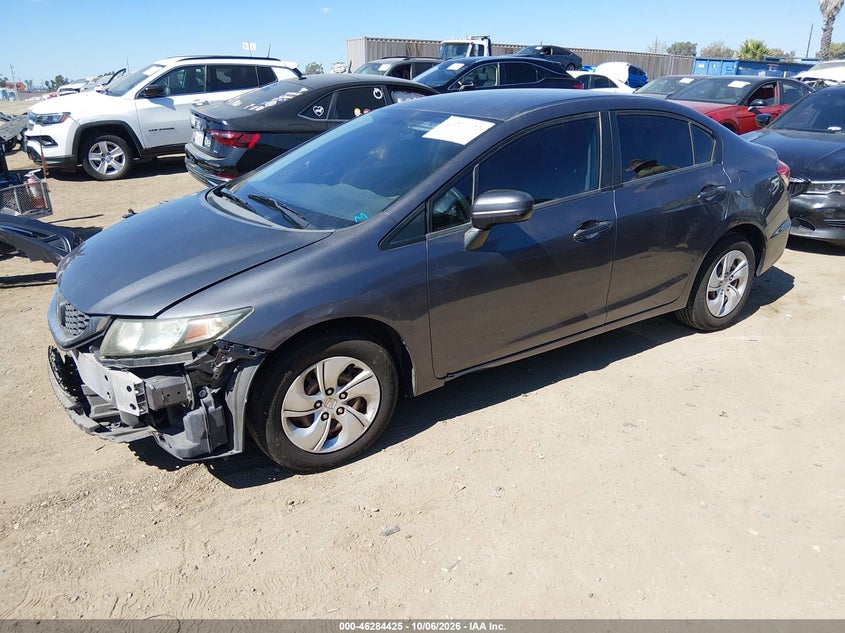 Vin: 19xfb2f52ee259557, lot: 46784571, honda civic lx 20142