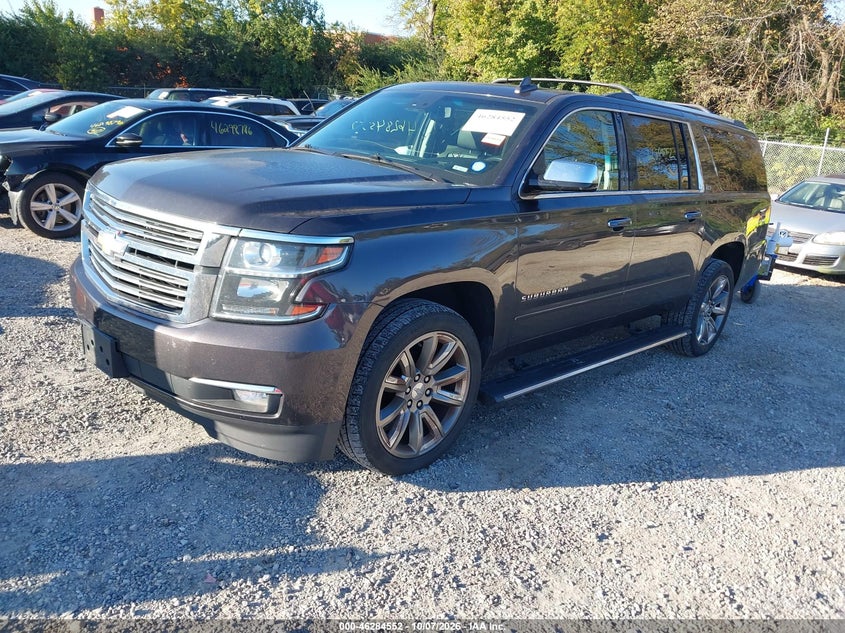 Vin: 1gnskkkc3fr713539, lot: 46784698, chevrolet suburban 1500 ltz 20152