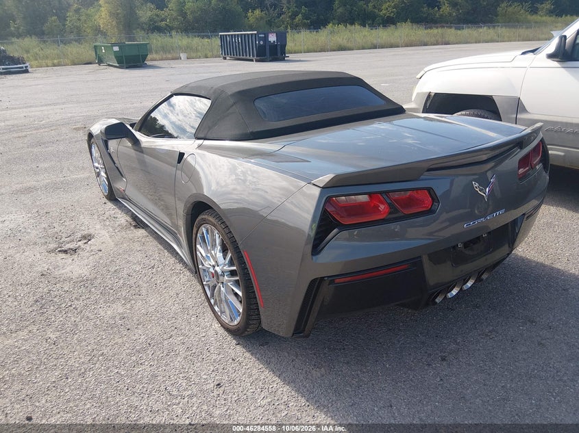 Vin: 1g1ym3d79f5104149, lot: 46784704, chevrolet corvette stingray z51 20153
