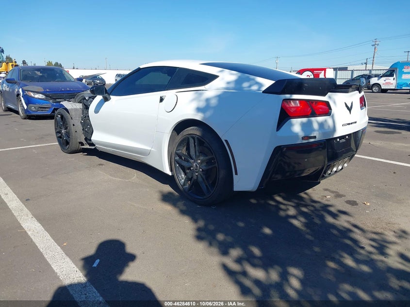 Vin: 1g1yg2d75e5134703, lot: 46784756, chevrolet corvette stingray z51 20143