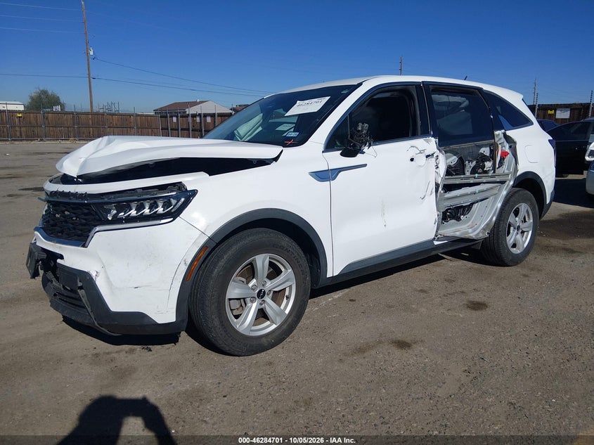 Vin: 5xyrg4lc0ng138302, lot: 46784848, kia sorento lx 20222