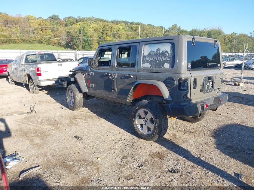 Vin: 1c4hjxen6lw280151, lot: 46784862, jeep wrangler unlimited north edition 4x4 20203