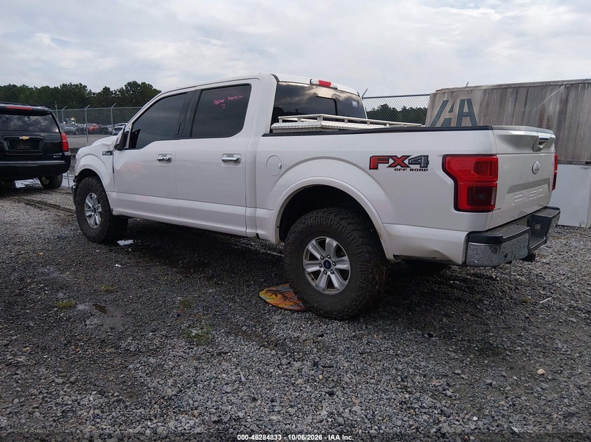 Vin: 1ftew1e53jkd63560, lot: 46784978, ford f-150 lariat 20183