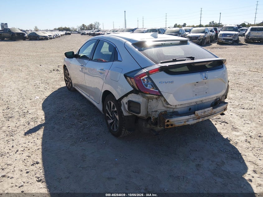 Vin: shhfk7h22hu223882, lot: 46784985, honda civic lx 20173