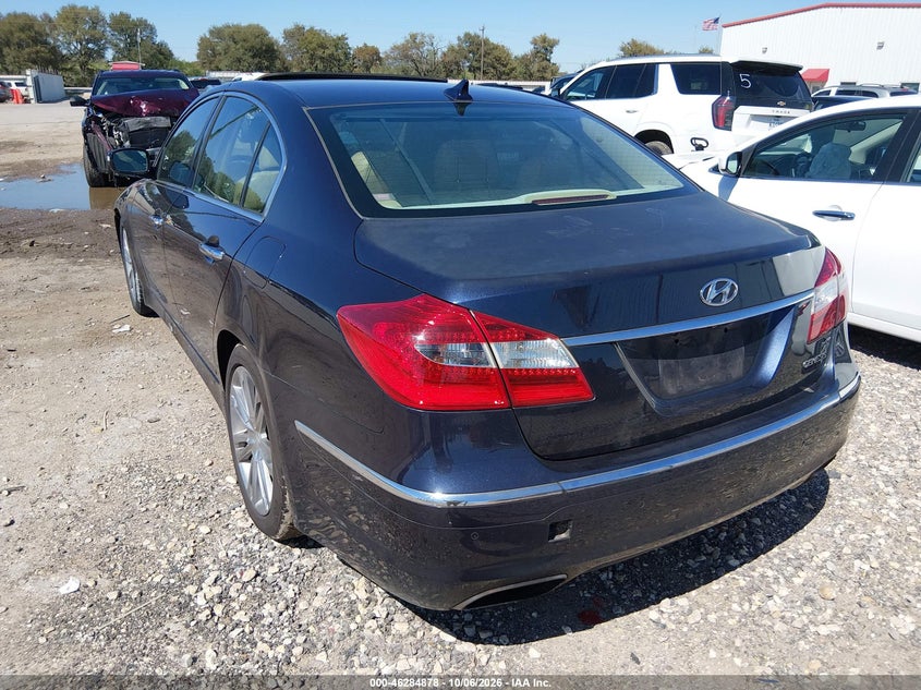 Vin: kmhgc4dd0cu193379, lot: 46785024, hyundai genesis 3.8 20123