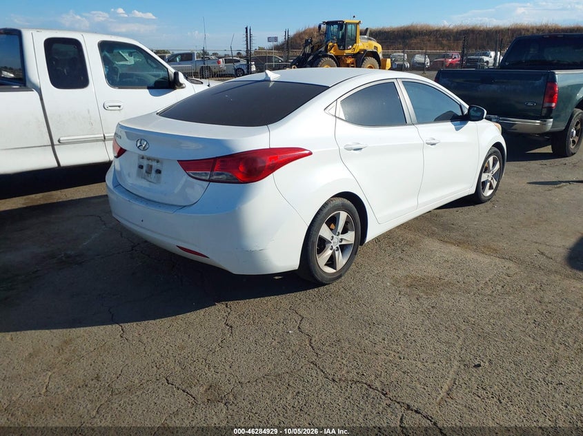 Vin: 5npdh4aexch141273, lot: 46785075, hyundai elantra gls 20124