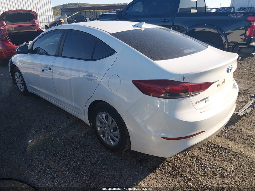Vin: 5npd74lf4hh075514, lot: 46785115, hyundai elantra se 20173