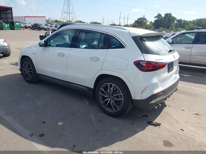 Vin: w1n4n5bb4sj670073, lot: 46785141, mercedes-benz amg gla 35 4matic 20253