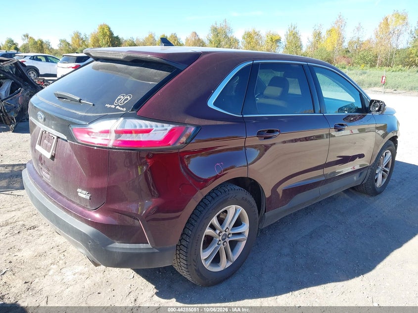 Vin: 2fmpk4j94lbb54710, lot: 46785196, ford edge sel 20204