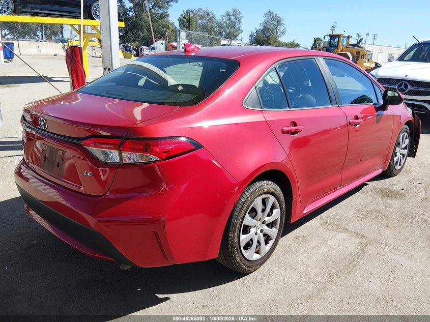 Vin: 5yfeprae3lp088522, lot: 46785239, toyota corolla le 20204