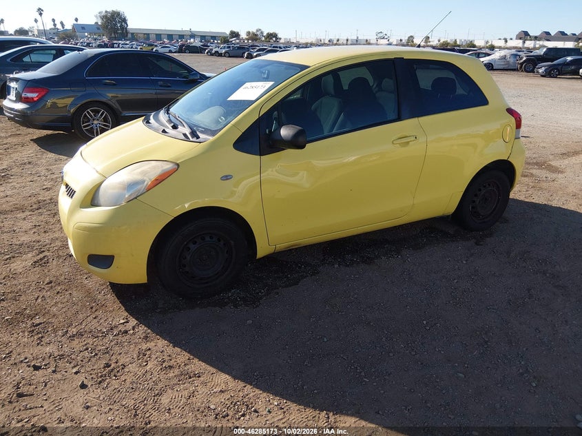 TOYOTA YARIS 2009 VIN JTDJT903895275593