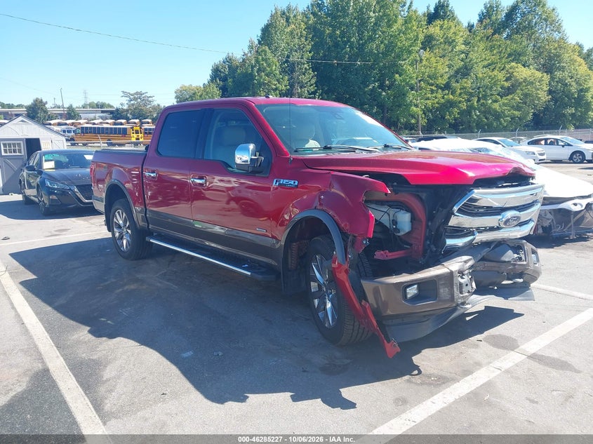 Vin: 1ftew1eg6hfa41015, lot: 46785373, ford f-150 lariat 20171