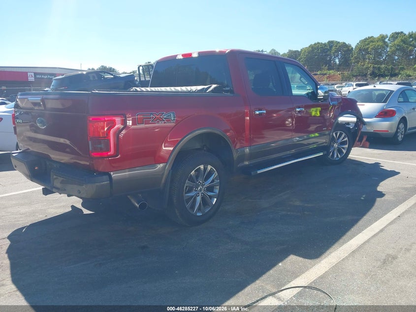 Vin: 1ftew1eg6hfa41015, lot: 46785373, ford f-150 lariat 20174