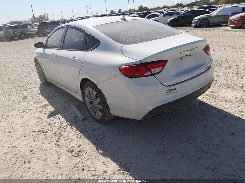 Vin: 1c3cccbb5fn511725, lot: 46785395, chrysler 200 s 20153