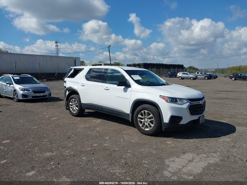 Vin: 1gnerfkw7jj267736, lot: 46785422, chevrolet traverse ls 20181