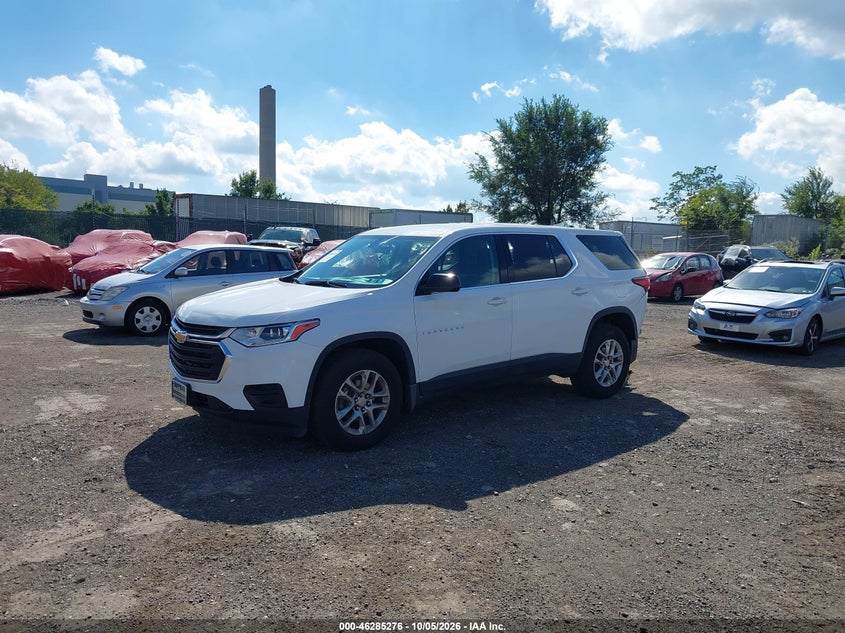 2018 Chevrolet Traverse, Rear, IAAI, VIN 1GNERFKW7JJ267736 — photo 2
