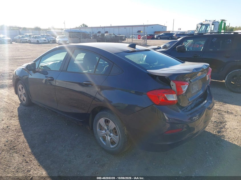 Vin: 1g1bc5sm0g7317185, lot: 46785485, chevrolet cruze ls auto 20163