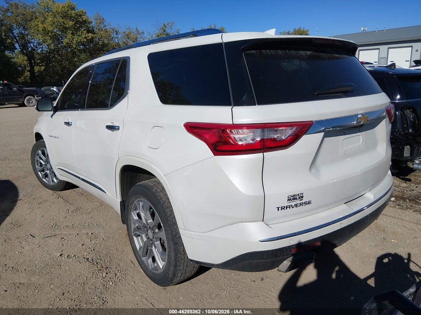 Vin: 1gnerkkw6mj219609, lot: 46785508, chevrolet traverse fwd premier 20213