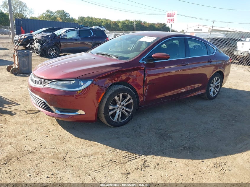Vin: 1c3cccab0gn154554, lot: 46785531, chrysler 200 limited 20162