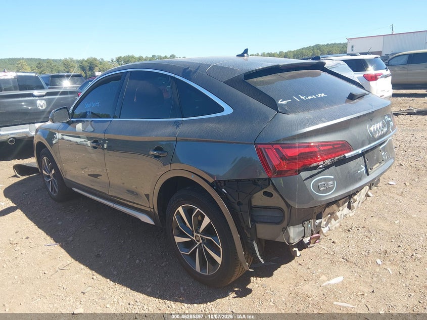 Vin: wa15aafy4p2059423, lot: 46785543, audi q5 sportback premium plus 45 tfsi s line quattro s tronic 20233