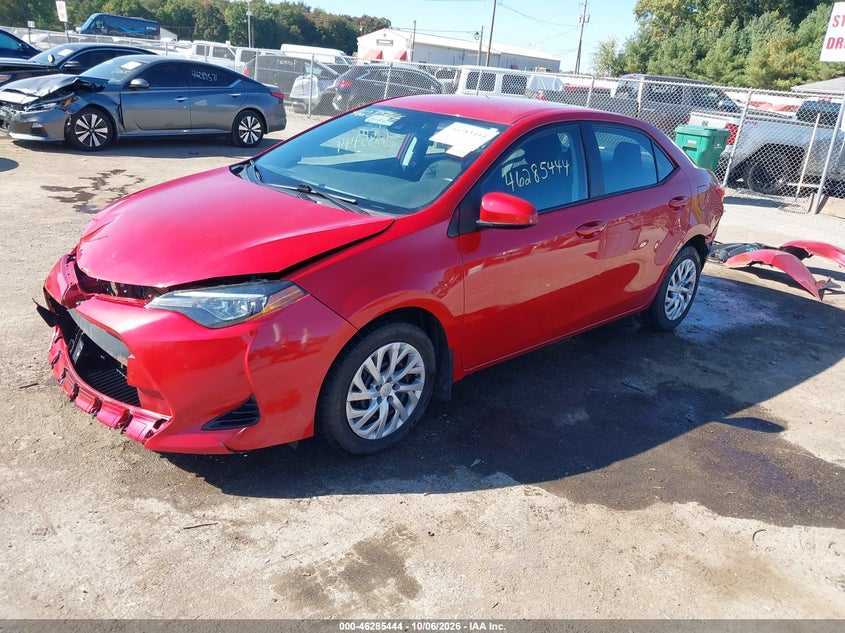 Vin: 2t1burhe1jc037373, lot: 46785590, toyota corolla le 20182