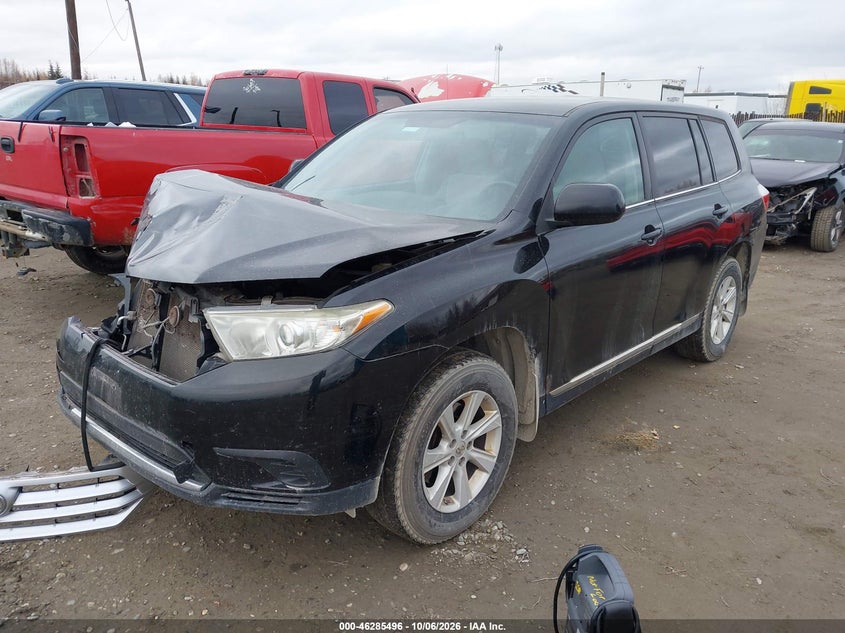 Vin: 5tdbk3eh7ds236859, lot: 46785642, toyota highlander base v6 20132
