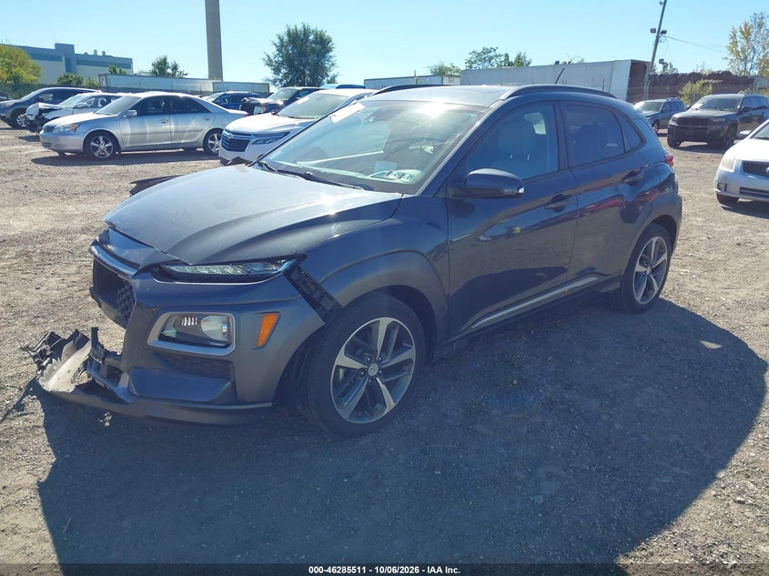 Vin: km8k5ca58ju139739, lot: 46785657, hyundai kona ultimate 20182