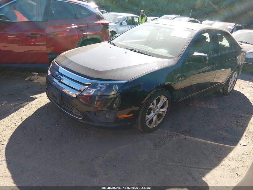Vin: 3fahp0ha9cr313974, lot: 46785662, ford fusion se 20122