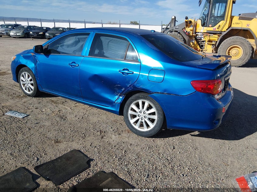 Vin: 2t1bu4ee2ac194868, lot: 46785674, toyota corolla le 20103