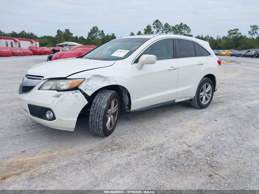 2013 Acura Rdx, Rear, IAAI, VIN 5J8TB3H57DL004061 — photo 2